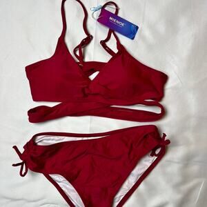 Burgundy bikini set